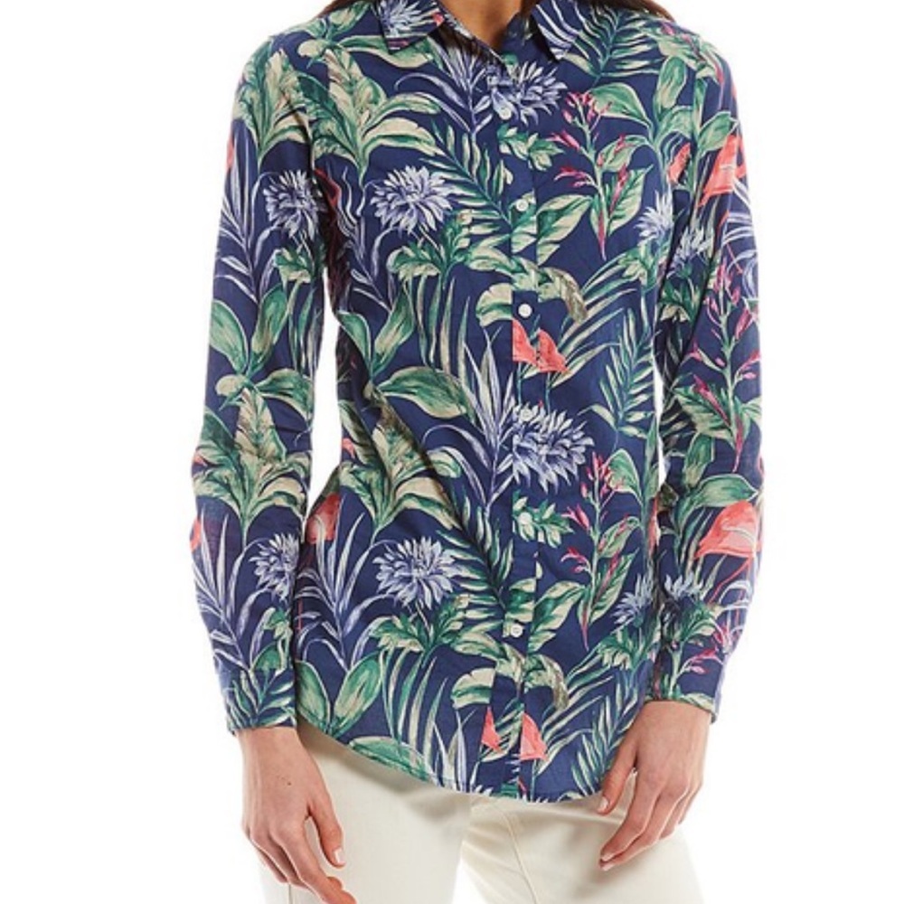 J. McLaughlin Floral Button Down Shirt - Multicolor